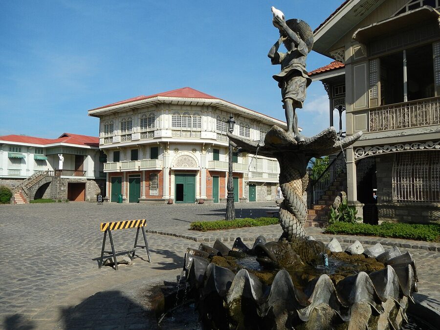 Casa Bizantina at Las Casas Filipinas with its distinctive Byzantine-style facade and arches