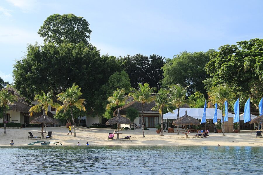Mactan Island beach resort coastline