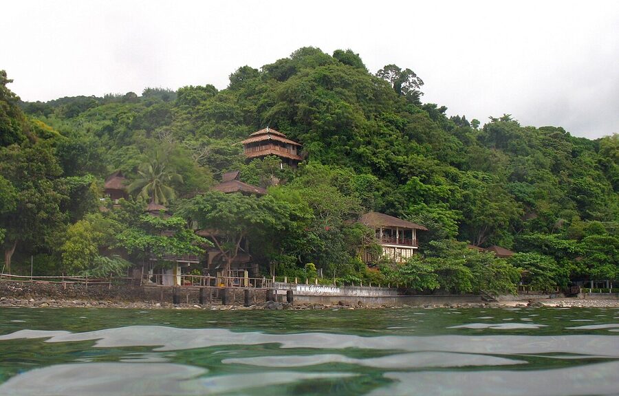 Dive Solana waterfront resort in Anilao Mabini Batangas with reef visible in the water