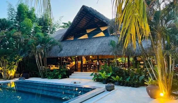 Lio Villas Resort El Nido pool and bungalow exteriors