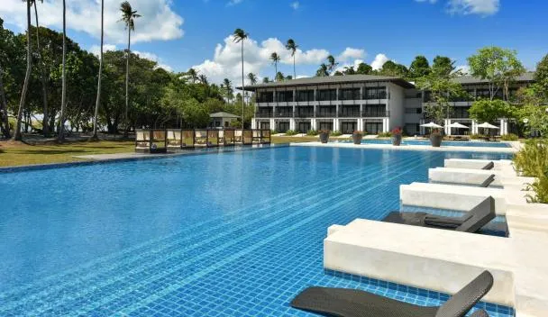 Seda Lio main pool with palms and main building El Nido