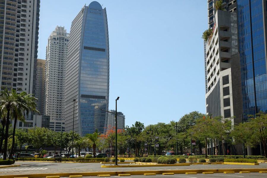 BGC skyline in Taguig with high-rise towers and greenery