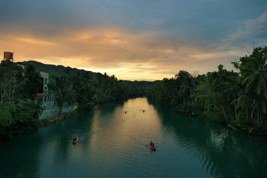 Loboc River sunset Bohol