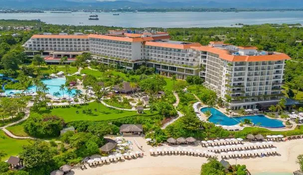 Shangri-La Mactan Cebu resort aerial view
