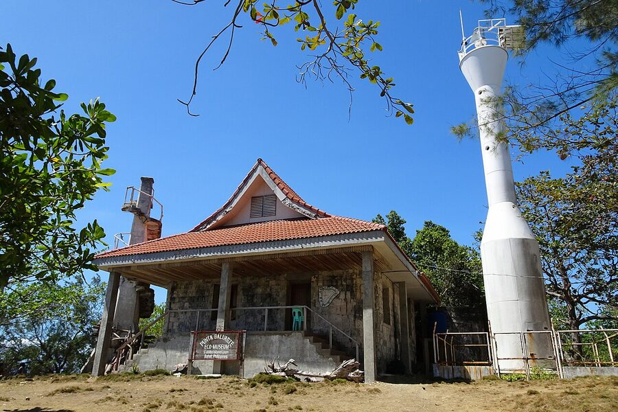 Cabilao Island lighthouse and old museum building Bohol