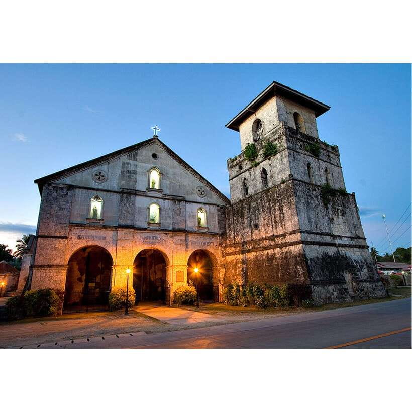 Bohol: Chocolate Hills Tour - Baclayon Church and the 1596 stonework