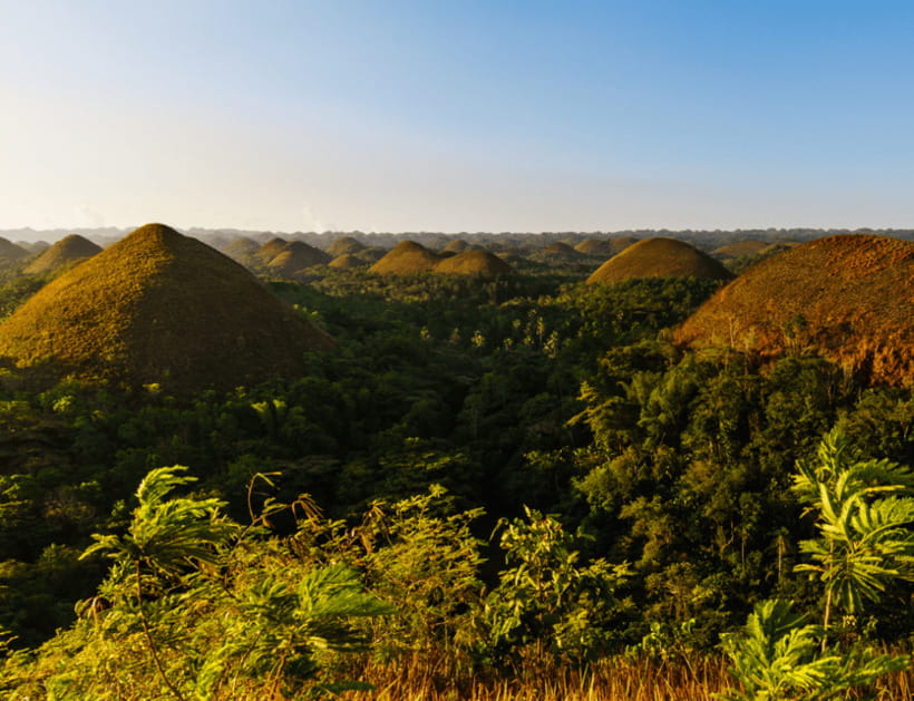Bohol: Countryside Tour with Tarsiers and Chocolate Hills - The Blood Compact Monument and Bohol Sea views