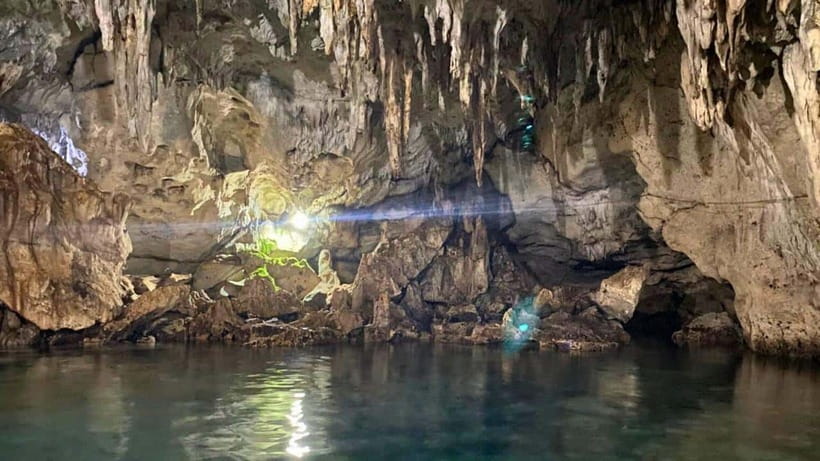 Bohol Hidden Gems: Panglao Beaches, Forests & Cave Adventure - Hinagdanan Cave and its clear underground water