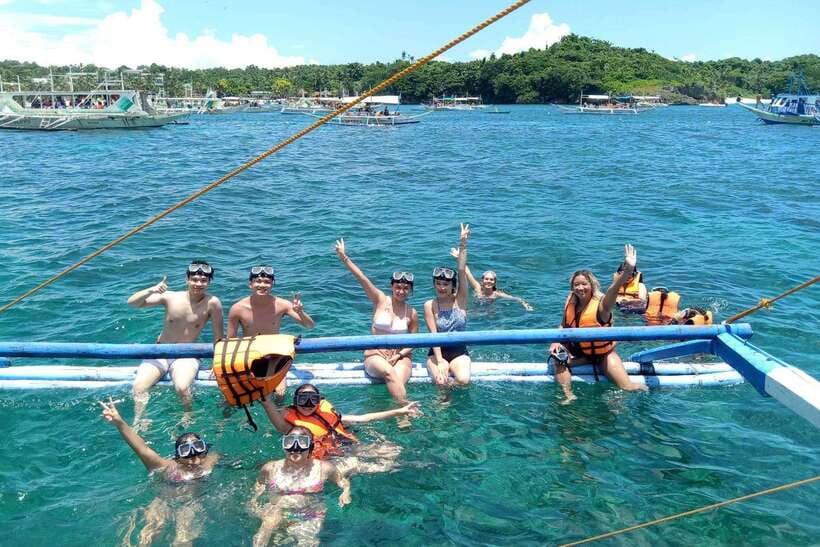Boracay: Island Hopping with Crystal Kayak & Helmet Diving - Island hopping along Boracay’s coast