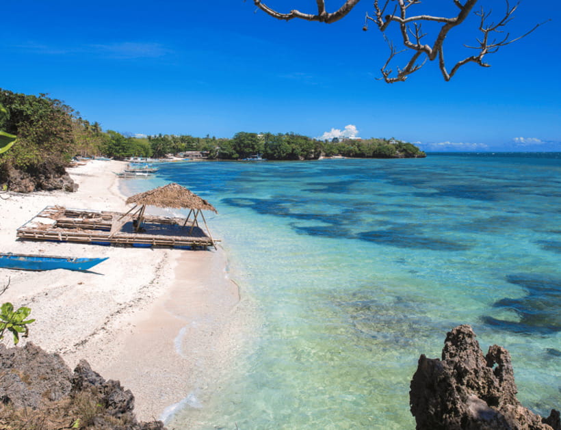 Boracay: Island Hopping with Lunch and Hot Kawa Bath - Tambisaan Beach and the Boodle Fight lunch