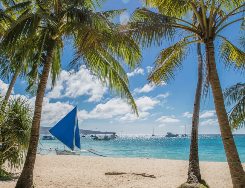 Boracay: Island Hopping with Lunch, Helmet Diving & ATV - Magic Island offers optional thrills, at an extra cost
