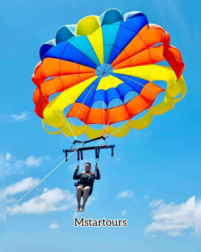 Boracay Parasailing 360• Insta - Getting ready for the 15-minute flight