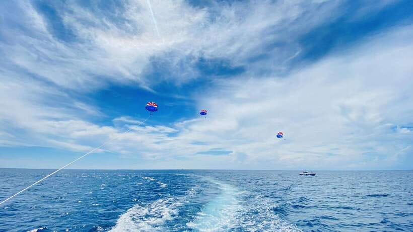 Boracay Parasailing with Insta 360 - Getting ready with a harness and life jacket