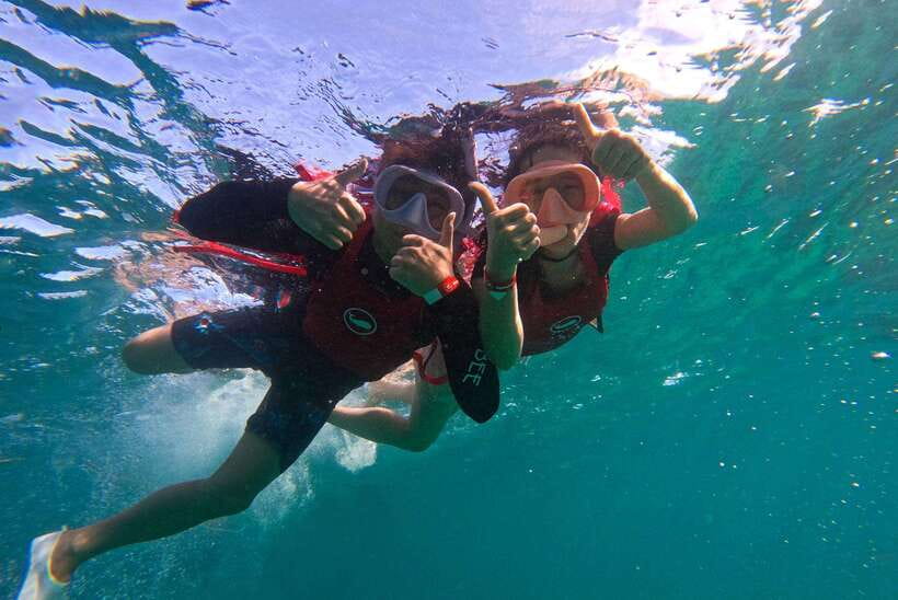 Boracay: Red Whale Party Cruise w/ Snacks & Water Activities - Snorkeling and breath-hold swimming around Boracay