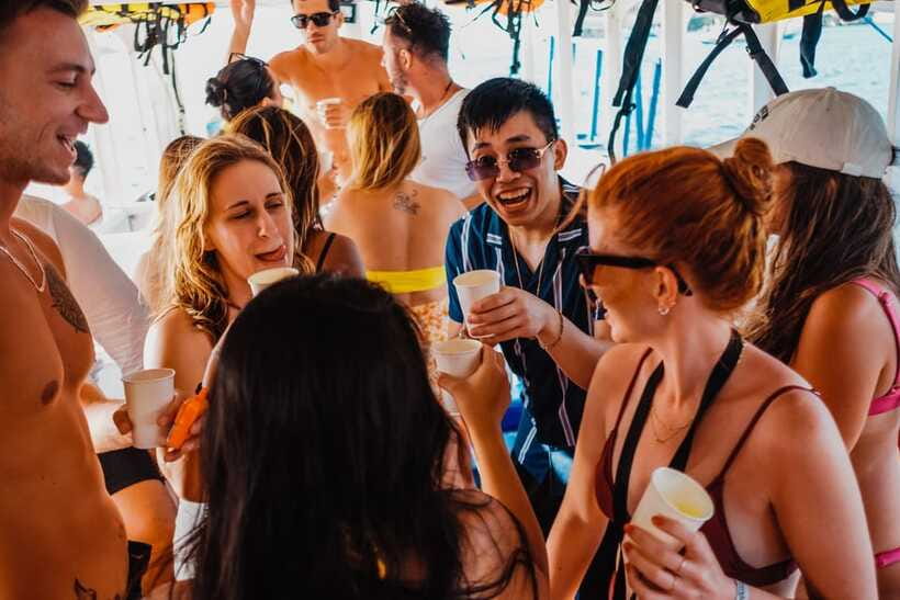 Boracay: Sunset Cruise Boat Party by Haqqy Life - Swimming, music, and the social hour