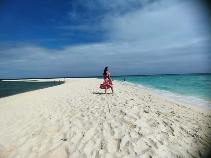 Camiguin: White Island Mantigue Island Exploration - Mantigue Island and the longer boat ride