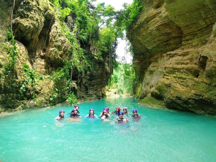 CEBU: Canyoneering Adventure at Kawasan Falls with Lunch - The Second Falls Lunch With a View