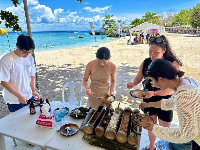 Cebu Traditional Bamboo Cooking Class - Eating What You Prepared