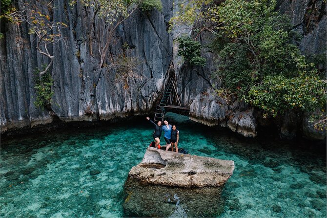 Coron Island Hopping via Private Double Decker Party Boat - Twin Lagoon where two water types meet