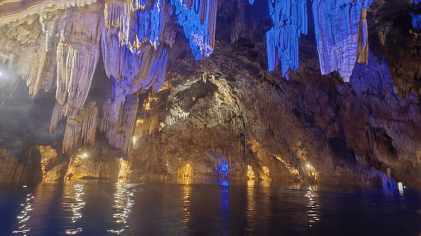 Coron: Pukaway Underground Cave Cenote & Island Hopping Tour - Snorkeling among coral and starfish