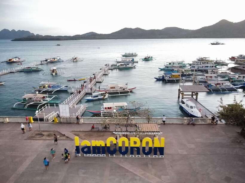Coron Town Tour: Maquinit Hotspring & Mt. Tapyas Trekking - Shared transport, pickup, and group comfort