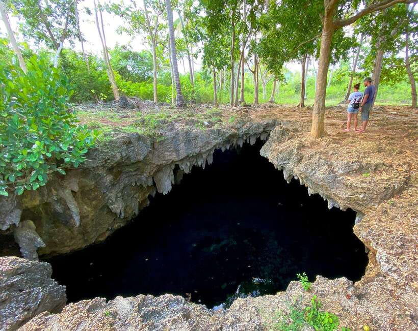 East Bohol Private Tour: Anda, Waterfalls & Lamanok Island - Cabagnow Cave’s underground pool