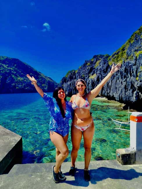 El Nido: Tour C with Matinloc Shrine and white sand beaches - Hidden Beach: a lunch stop with a view