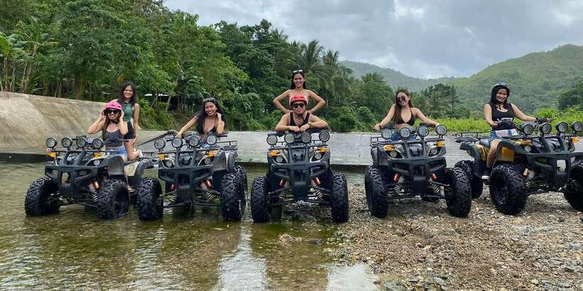 From Boracay: Mainland Off-Road ATV and Zorb Adventure - Kawa bath and swing photos slow the pace