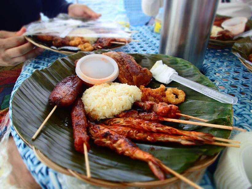 From Cebu: Island Hopping to 3 islands with BBQ lunch - The BBQ lunch is simple, fresh, and practical