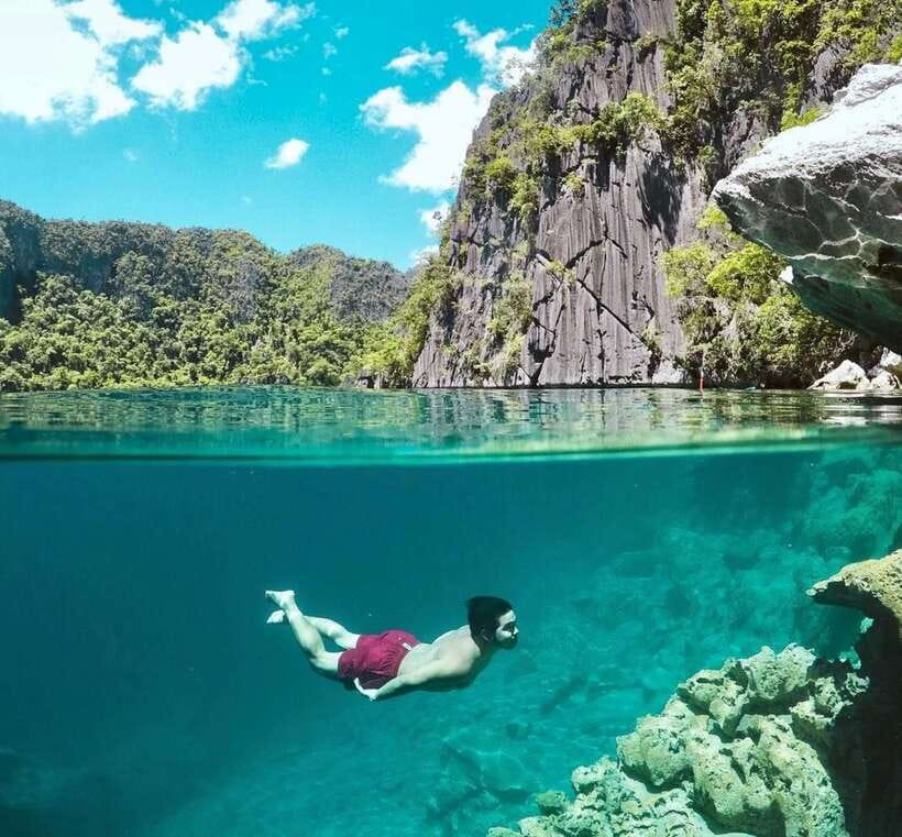 From Coron: Twin Lagoon and Skeleton Wreck Cruise with Lunch - Skeleton Wreck adds an underwater landmark