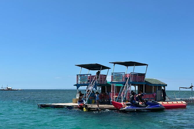 From Manila: Little Boracay Beach w/ Floating Bamboo Cottage - Breakfast in a floating bamboo cottage