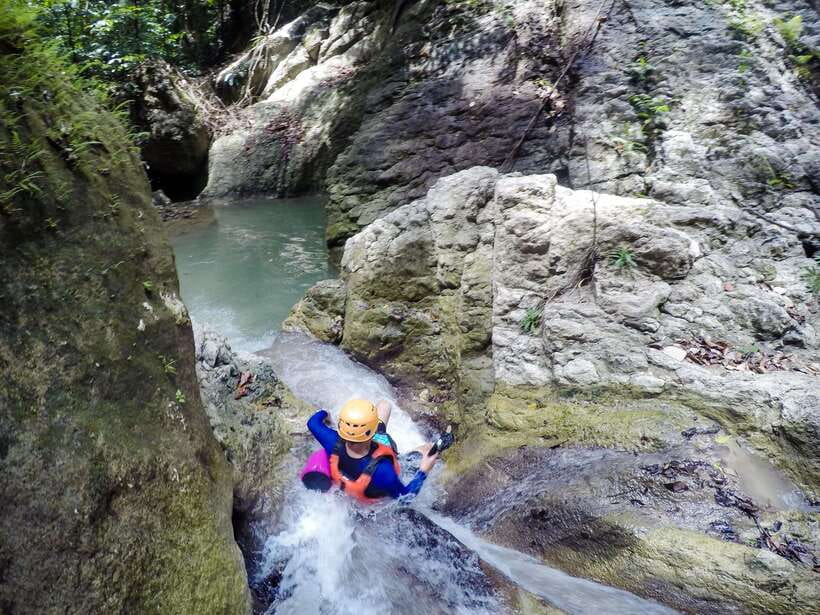 Kawasan Falls Canyoneering Tour from Maolboal - The trailhead and optional zipline