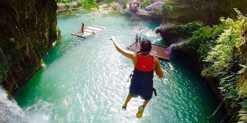 Kawasan: Full-Day Private Canyoneering Adventure - Getting fitted at the canyoneering center