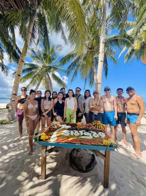 Luna: Siargao Tri-Island Tour with Drone, GoPro Shots, Lunch - Naked Island: white sand with nowhere to hide
