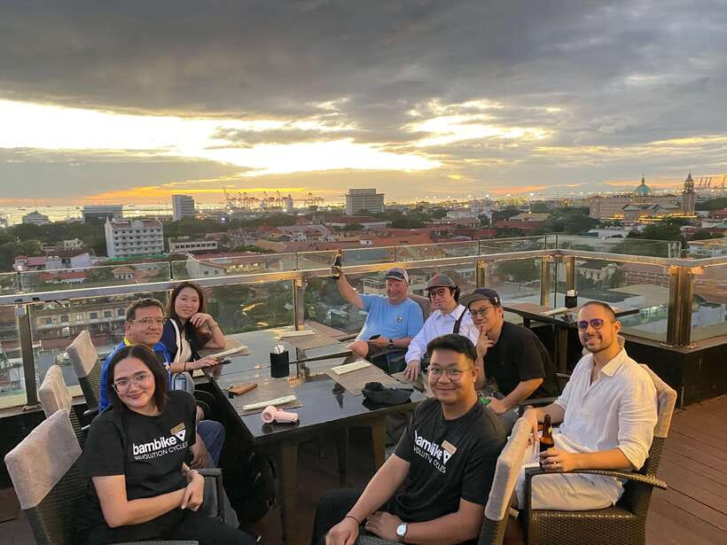 Manila: Guided Sunset Bamboo Bike Tour in Intramuros - Puerta Real Gardens bring a quiet pause