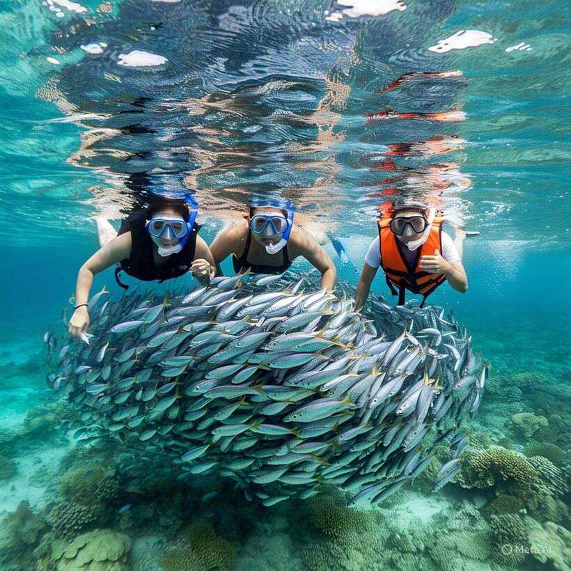 Oslob whaleshark watching & Tumalog falls & sardines run - What the $130 price really covers
