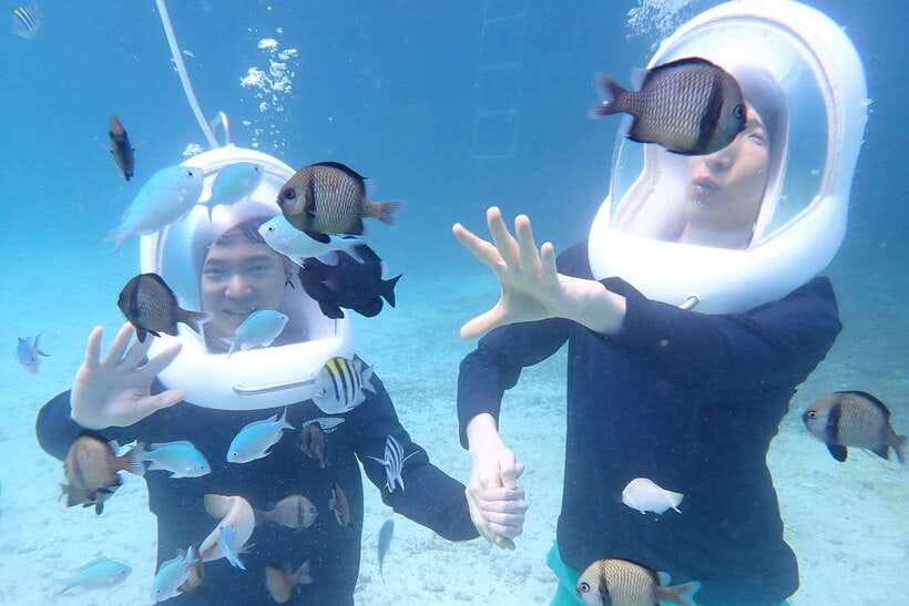 Panglao: Helmet Diving Experience with Photos and Videos - The Boat Ride Adds More Than Transport