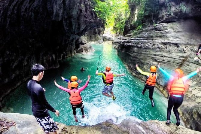 Pescador Island with Sardines & Turtle and Canyoneering in Kawasan Falls - The Badian canyon is where the day turns wild