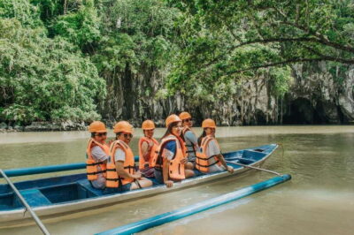 Puerto Princesa: Underground River, Zipline, Paddleboat Tour - Crossing Sabang Bay to the Cave Entrance