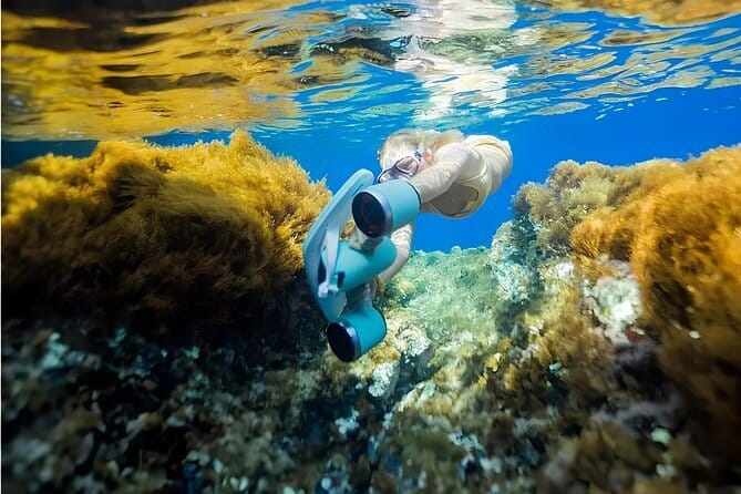 Siargao: SeaScooter Activity - Experience Flying Underwater - Exploring the Coral Garden at Jacking Horse