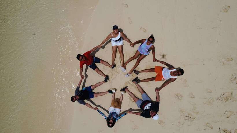 SIARGAO TRI-island DAKU/NAKED/GUYAM free drone/lunch - Guyam Island: a short first taste of the sea