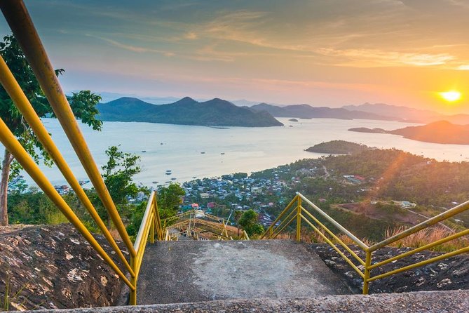 Coron Town Tour With Maquinit Hot Spring (Shared Tour) - Mount Tapyas Sunset View