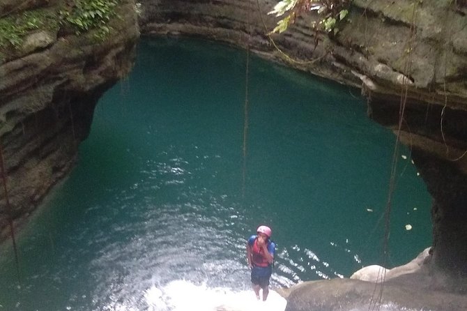 Cebu Oslob Whale Sharks and Sumilon Island Kawasan Falls Canyoneering - Canyoneering at Kawasan Falls